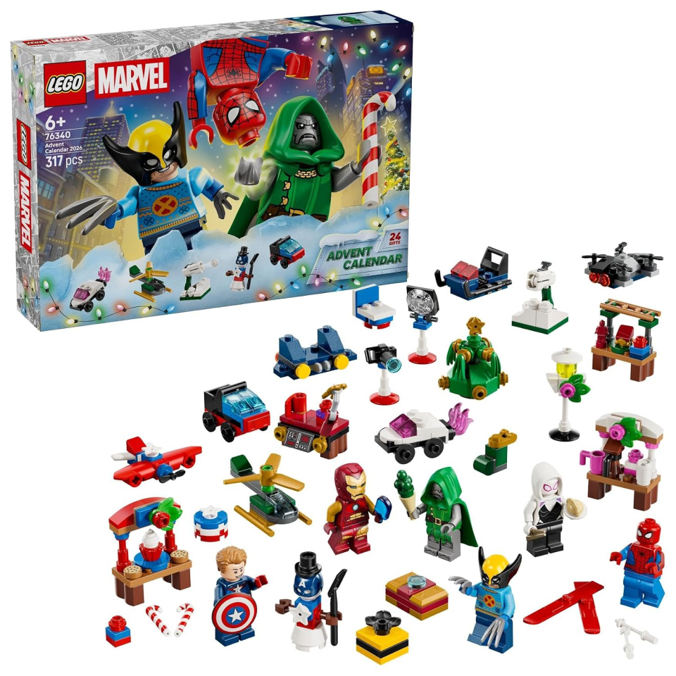 LEGO Marvel Calendario Avvento 2026 con 6 Minifigure Supereroi