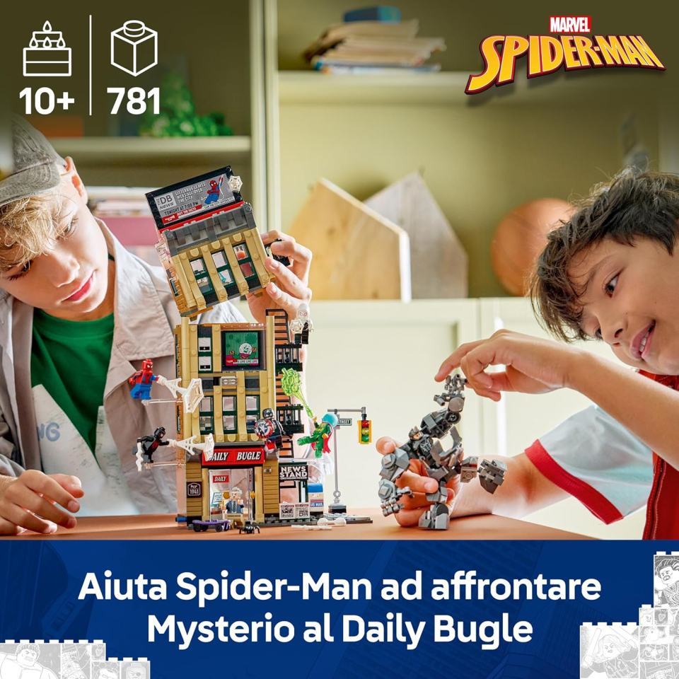 LEGO Marvel Spider-Man vs Mysterio Daily Bugle 76342