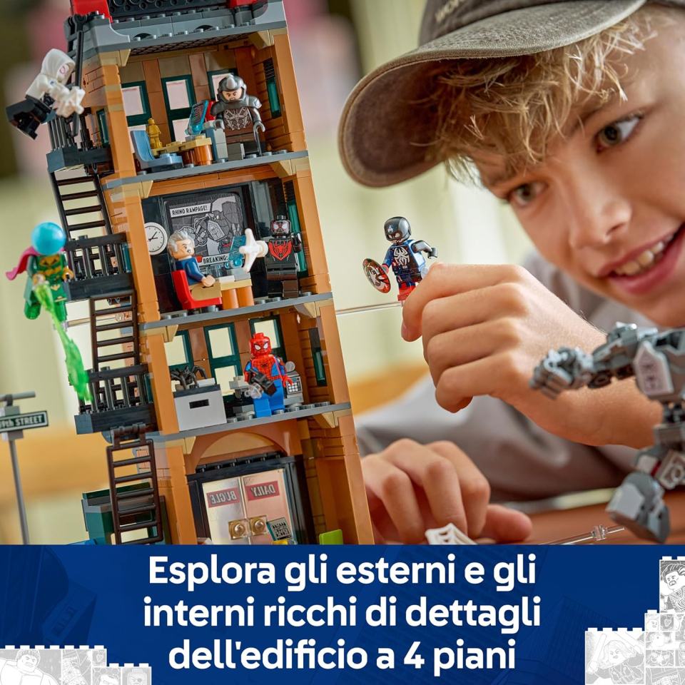 LEGO Marvel Spider-Man vs Mysterio Daily Bugle 76342