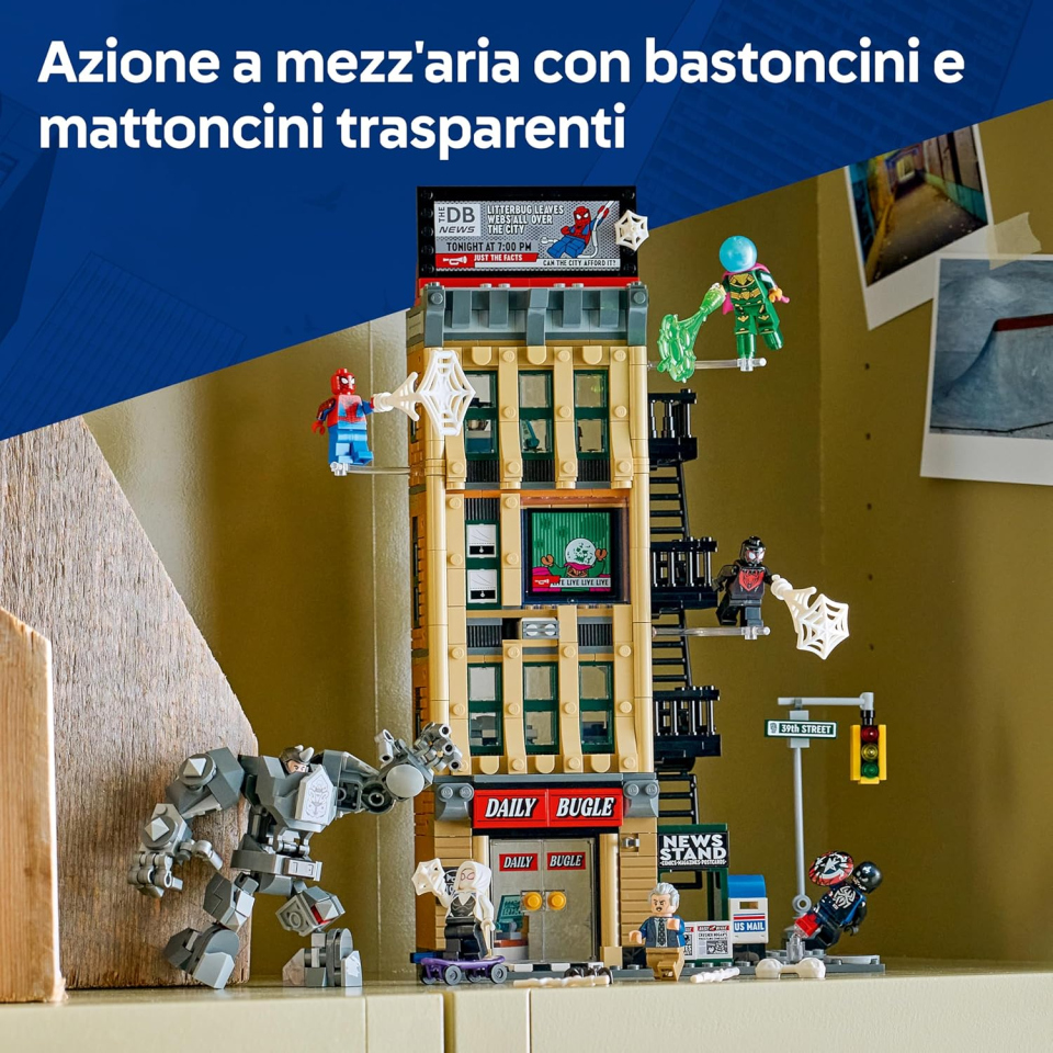 LEGO Marvel Spider-Man vs Mysterio Daily Bugle 76342