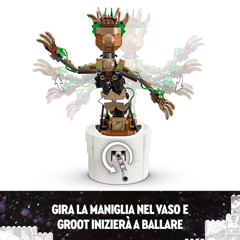 LEGO Marvel Groot Ballerino 76297 – Set Costruzioni Danzante