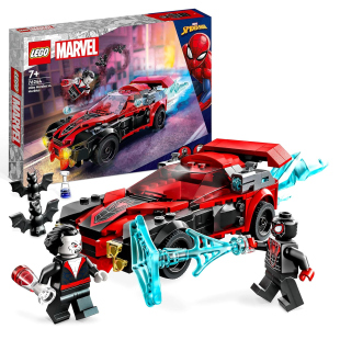 LEGO Marvel Miles Morales vs Morbius 76244 – Set con Macchina da Corsa Spider-Man
