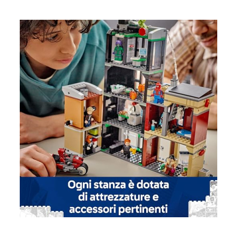 LEGO Marvel Spider-Man Contro Oscorp 76324 - Set Costruzioni con 8 Minifigure