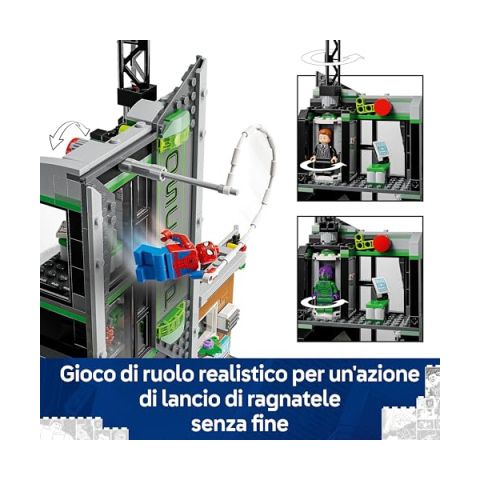 LEGO Marvel Spider-Man Contro Oscorp 76324 - Set Costruzioni con 8 Minifigure