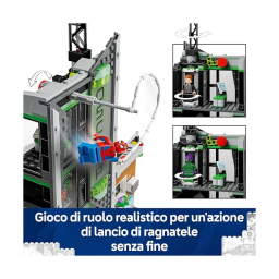 LEGO Marvel Spider-Man Contro Oscorp 76324 - Set Costruzioni con 8 Minifigure