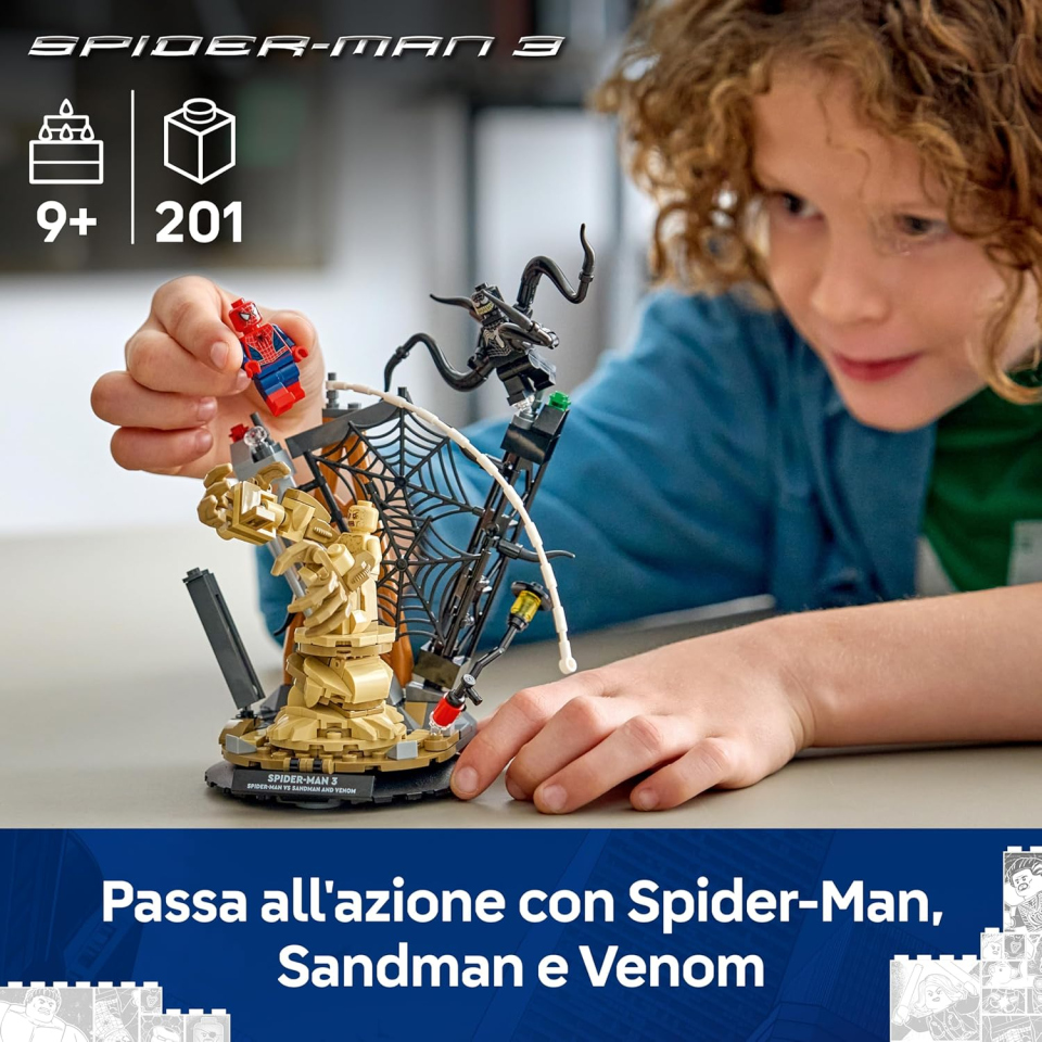 LEGO Marvel Battaglia Epica Spider-Man vs Sandman 76334