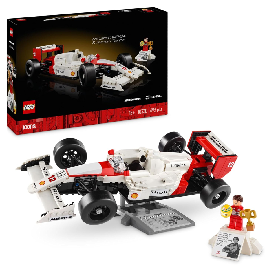 LEGO Icons McLaren MP4/4 con Ayrton Senna 10330