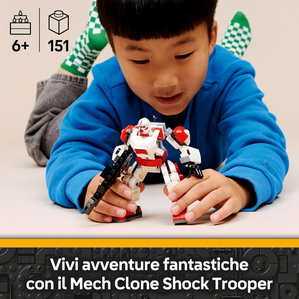 LEGO Star Wars Mech Clone Shock Trooper con Minifigure