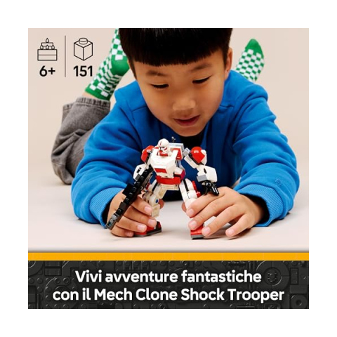 LEGO Star Wars Mech Clone Shock Trooper con Minifigure