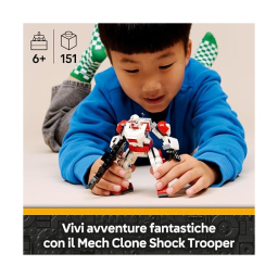 LEGO Star Wars Mech Clone Shock Trooper con Minifigure