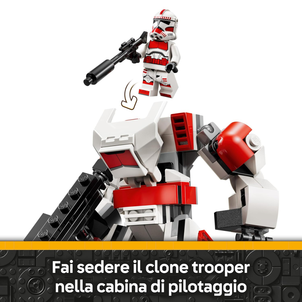 LEGO Star Wars Mech Clone Shock Trooper con Minifigure