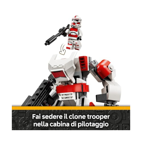LEGO Star Wars Mech Clone Shock Trooper con Minifigure