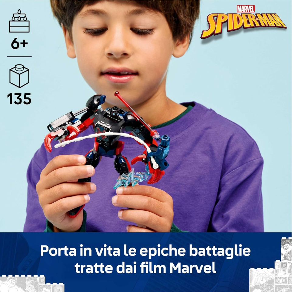 LEGO Marvel Mech di Miles Morales vs Spider-Man 2099 (76337)