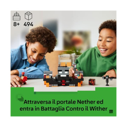 LEGO Minecraft Battaglia Contro il Wither 21590 – Set Costruzioni con Portale del Nether