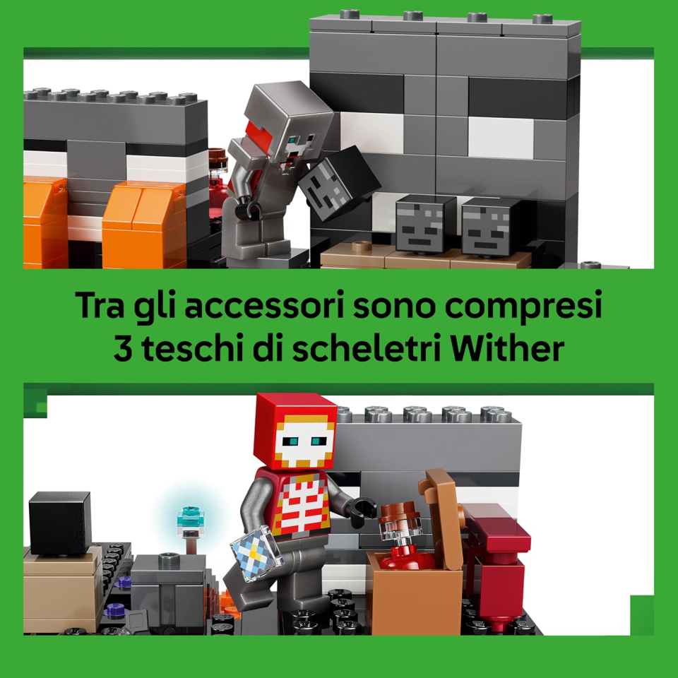 LEGO Minecraft Battaglia Contro il Wither 21590 – Set Costruzioni con Portale del Nether