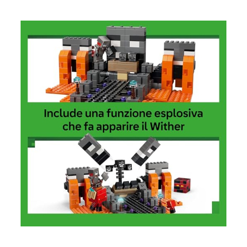 LEGO Minecraft Battaglia Contro il Wither 21590 – Set Costruzioni con Portale del Nether