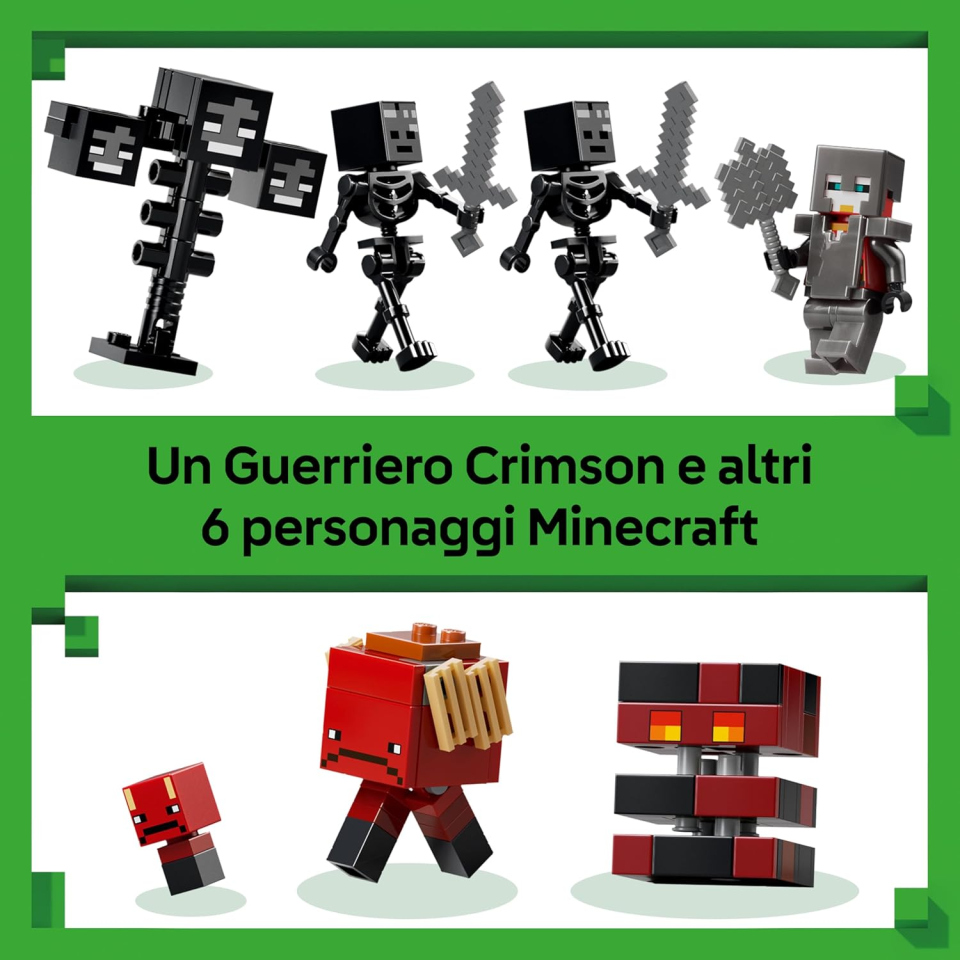 LEGO Minecraft Battaglia Contro il Wither 21590 – Set Costruzioni con Portale del Nether