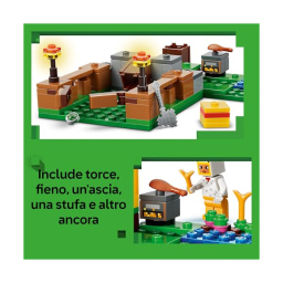 LEGO Minecraft Fattoria di Galline 21585 – Set Costruzioni con Pollaio e Baby Zombie