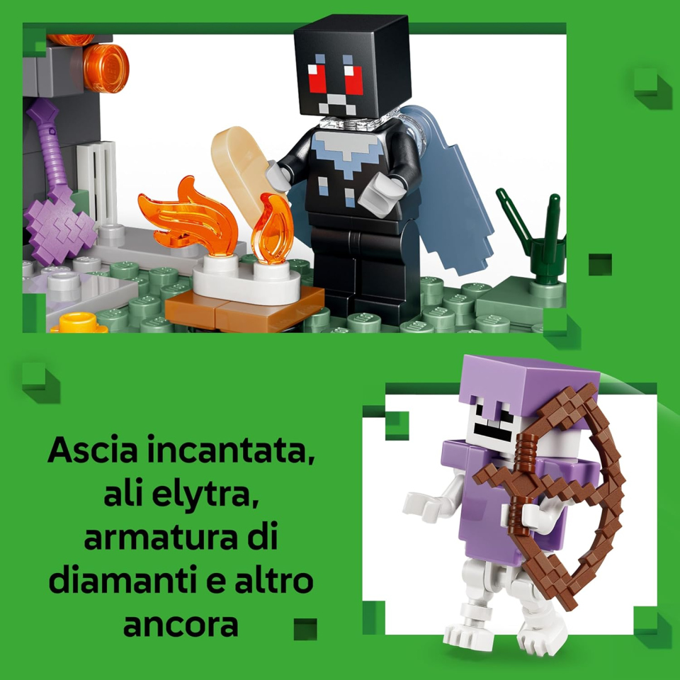LEGO Minecraft Giardino Pallido con Creaking e Mothman