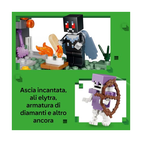 LEGO Minecraft Giardino Pallido con Creaking e Mothman