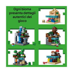 LEGO Minecraft Mini-Biomi 21589 – Diorama Decorativo con 5 Microfigure