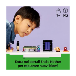 LEGO Minecraft Portale del Nether e dell'End 21584