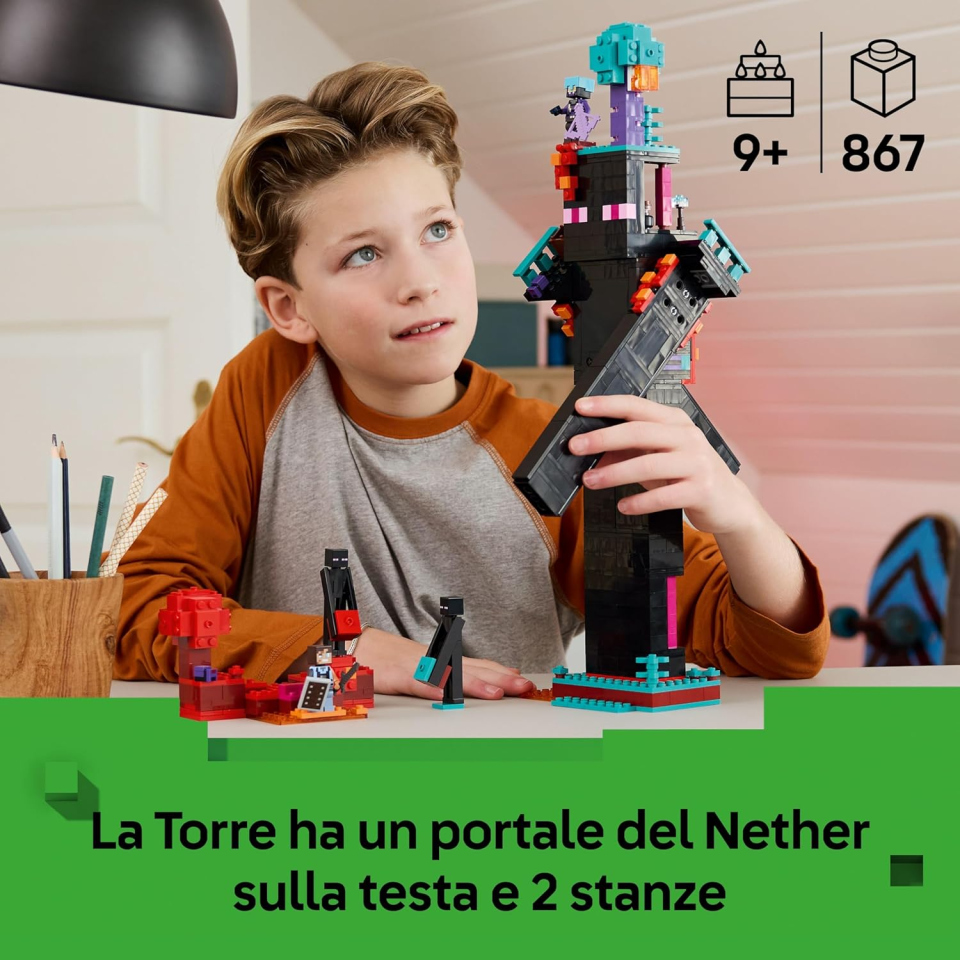 LEGO Minecraft La Torre dell'Enderman 2in1 – Set 21279