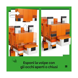LEGO Minecraft La Volpe 21588 – Costruzione Snodabile da Collezione