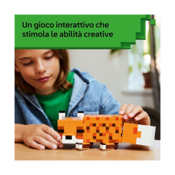 LEGO Minecraft La Volpe 21588 – Costruzione Snodabile da Collezione