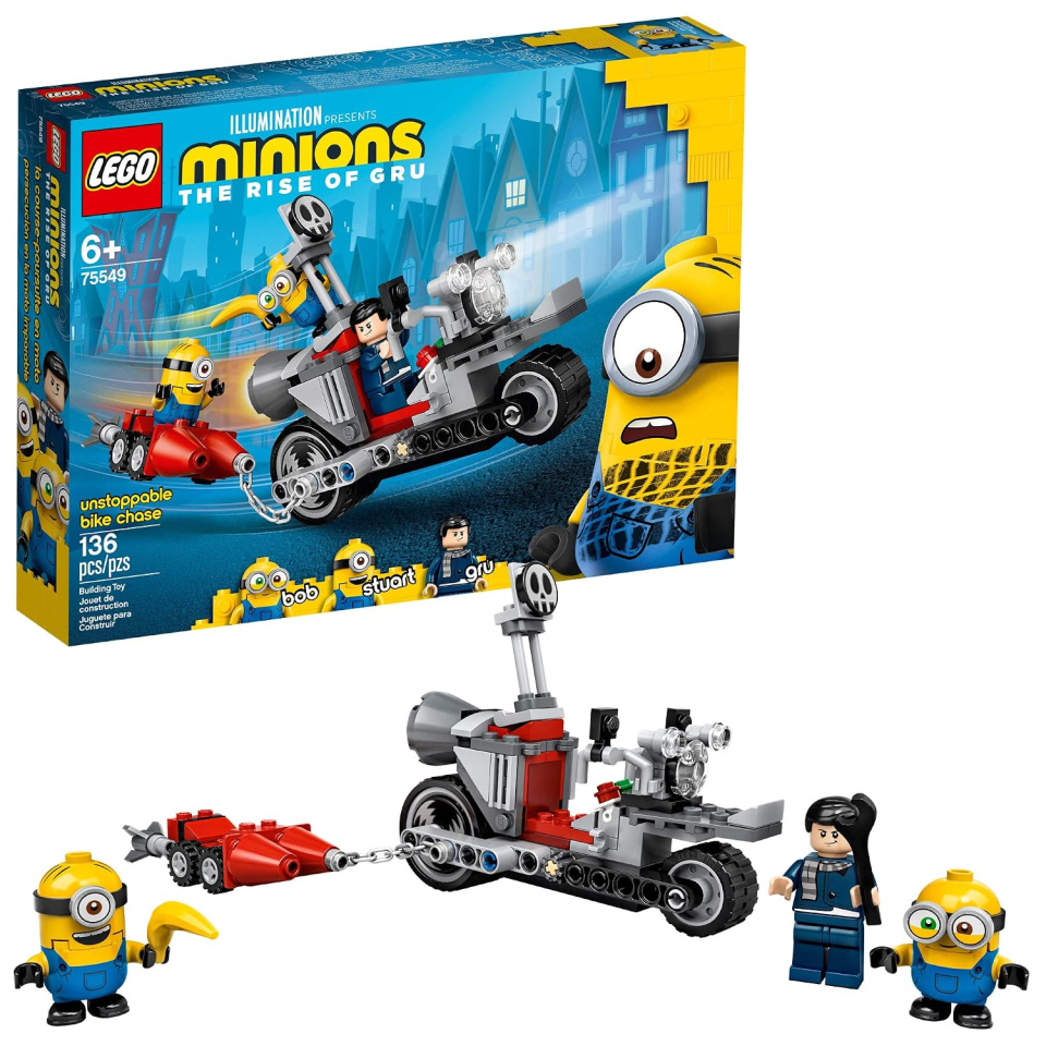 LEGO Minions moto giocattolo da 136 pezzi
