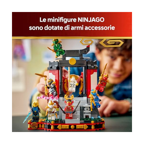 LEGO Ninjago Display 15° Anniversario con 8 Minifigure e Monastero 71866