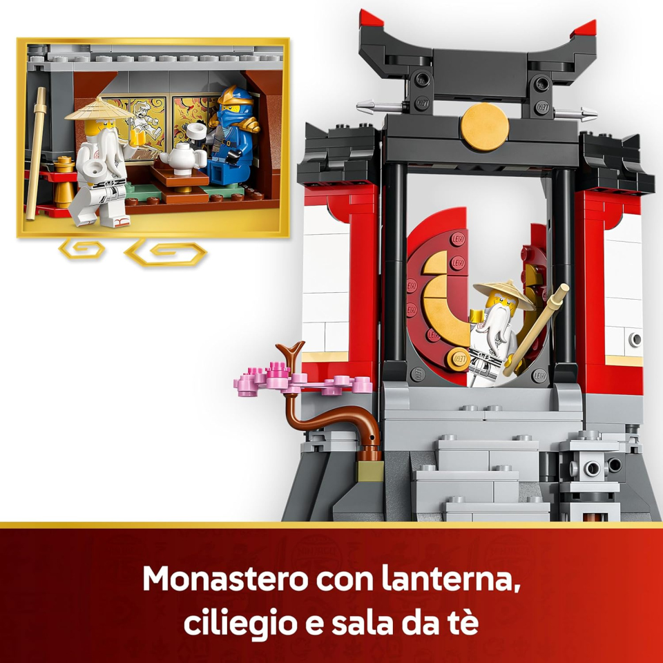 LEGO Ninjago Display 15° Anniversario con 8 Minifigure e Monastero 71866