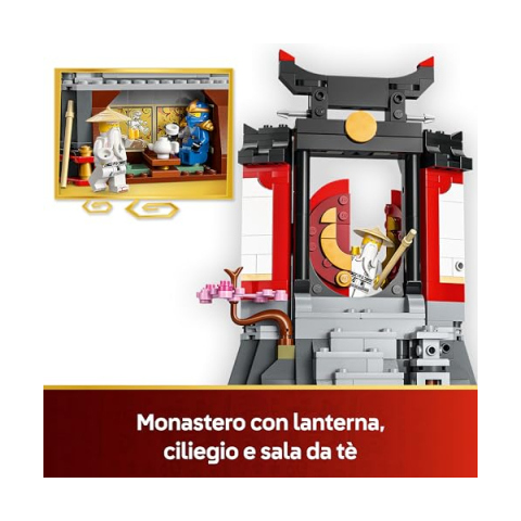 LEGO Ninjago Display 15° Anniversario con 8 Minifigure e Monastero 71866