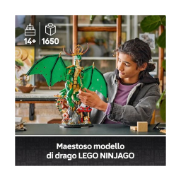 LEGO Ninjago Drago-Guardiano 71847 – Action Figure Snodabile da Esposizione