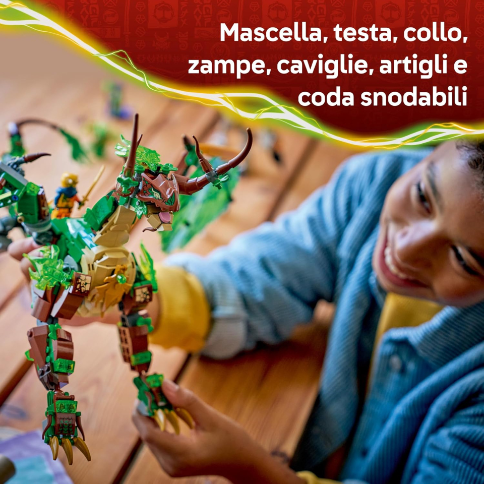 LEGO Ninjago Drago della Vita 71859 con Mech e 8 Minifigure