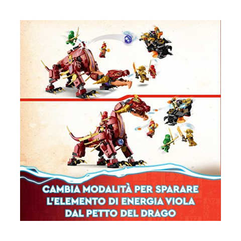LEGO Ninjago Dragone di Lava Heatwave Transformer 71793