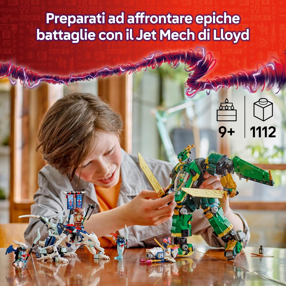 LEGO Ninjago Jet Mech di Lloyd 2in1 con Drago e Minifigure (71845)
