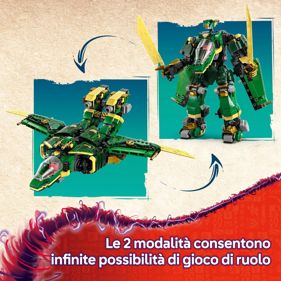 LEGO Ninjago Jet Mech di Lloyd 2in1 con Drago e Minifigure (71845)