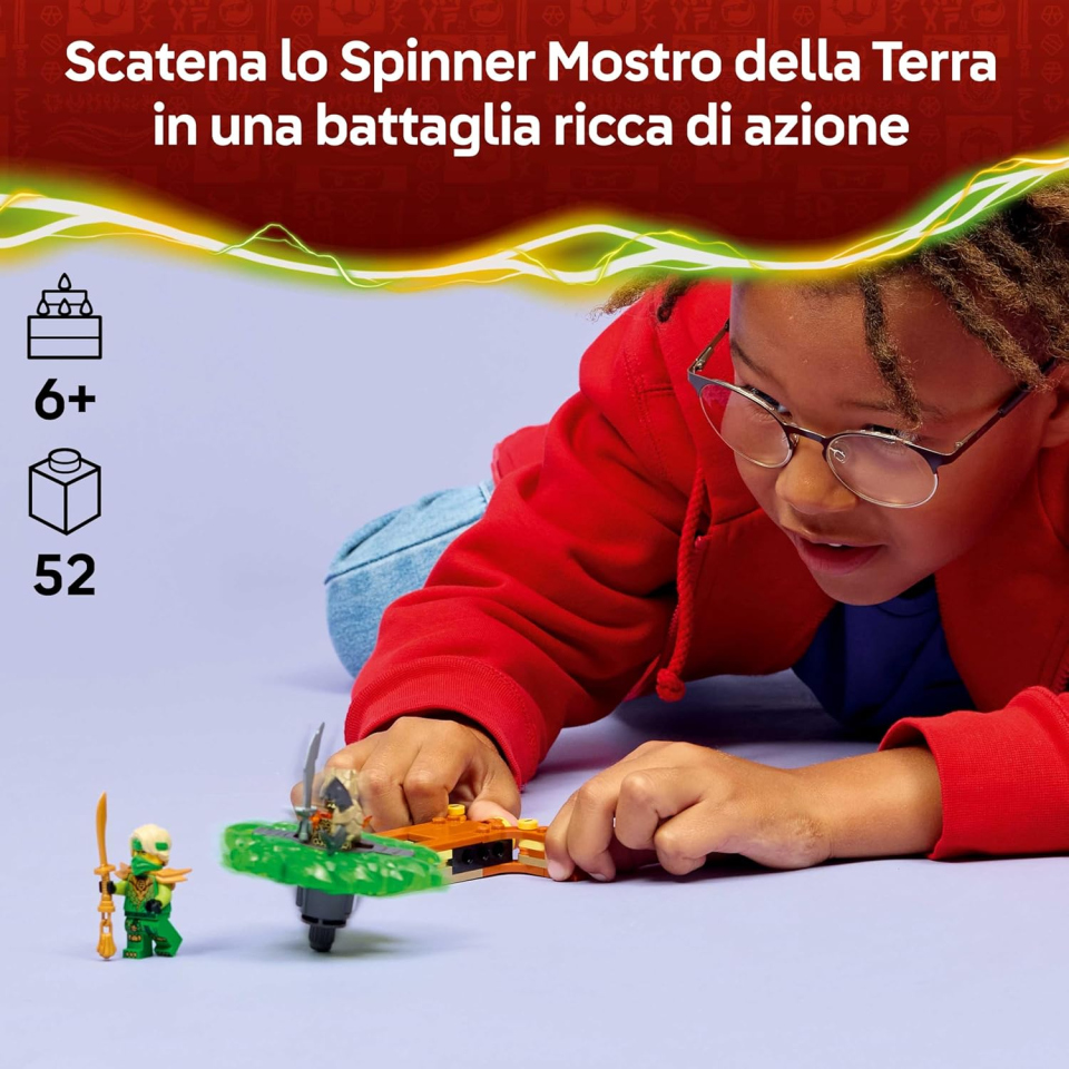 LEGO Ninjago Lloyd Spinner Mostro della Terra 71850