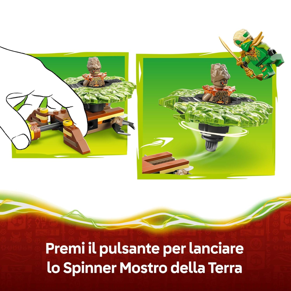 LEGO Ninjago Lloyd Spinner Mostro della Terra 71850