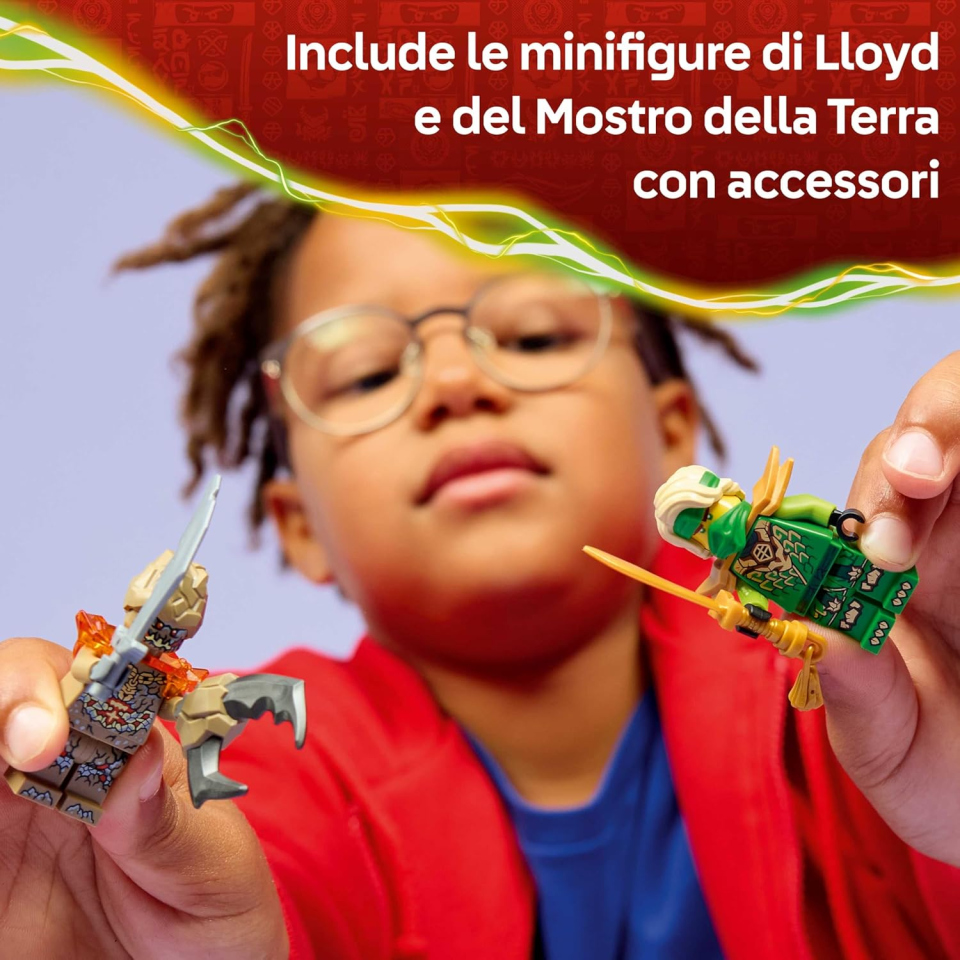 LEGO Ninjago Lloyd Spinner Mostro della Terra 71850