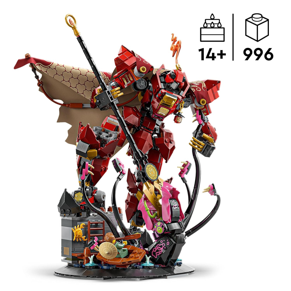 LEGO Ninjago 71846 Mech Cavaliere del Fuoco con Mostro Marino
