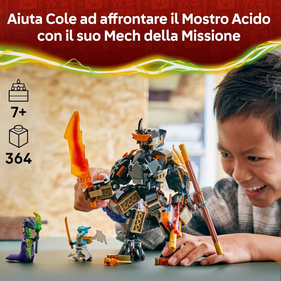 LEGO Ninjago Mech di Cole e Drago Zane 71854