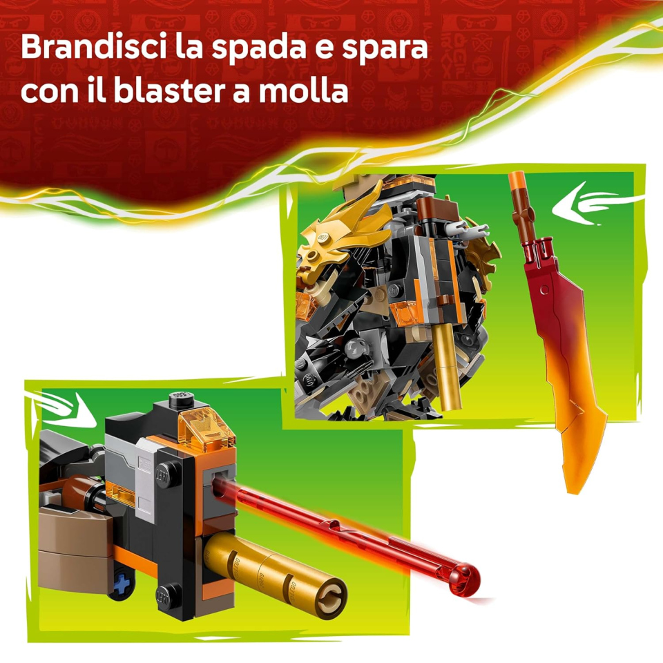 LEGO Ninjago Mech di Cole e Drago Zane 71854