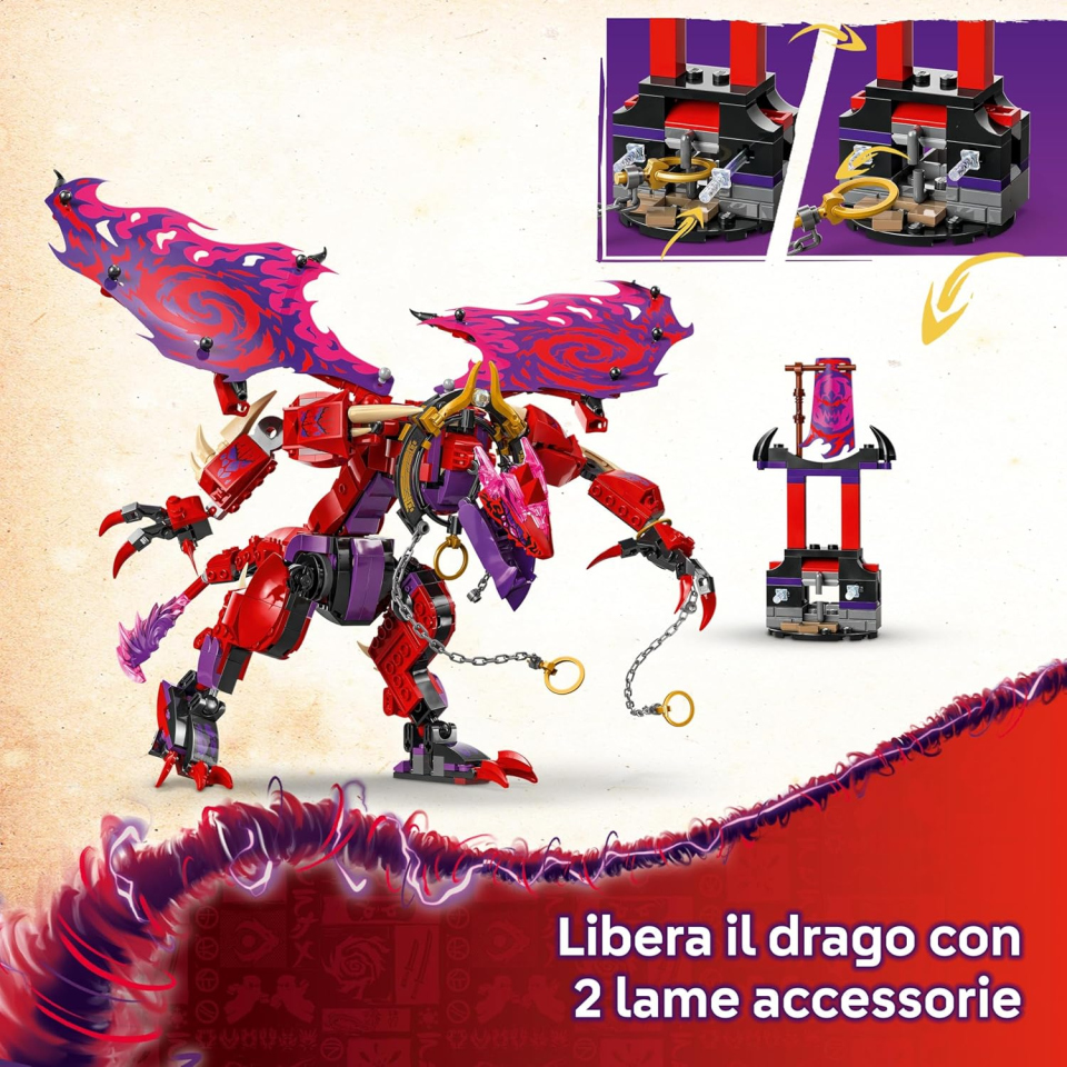 LEGO Ninjago Thunderfang Drago del Caos 71832