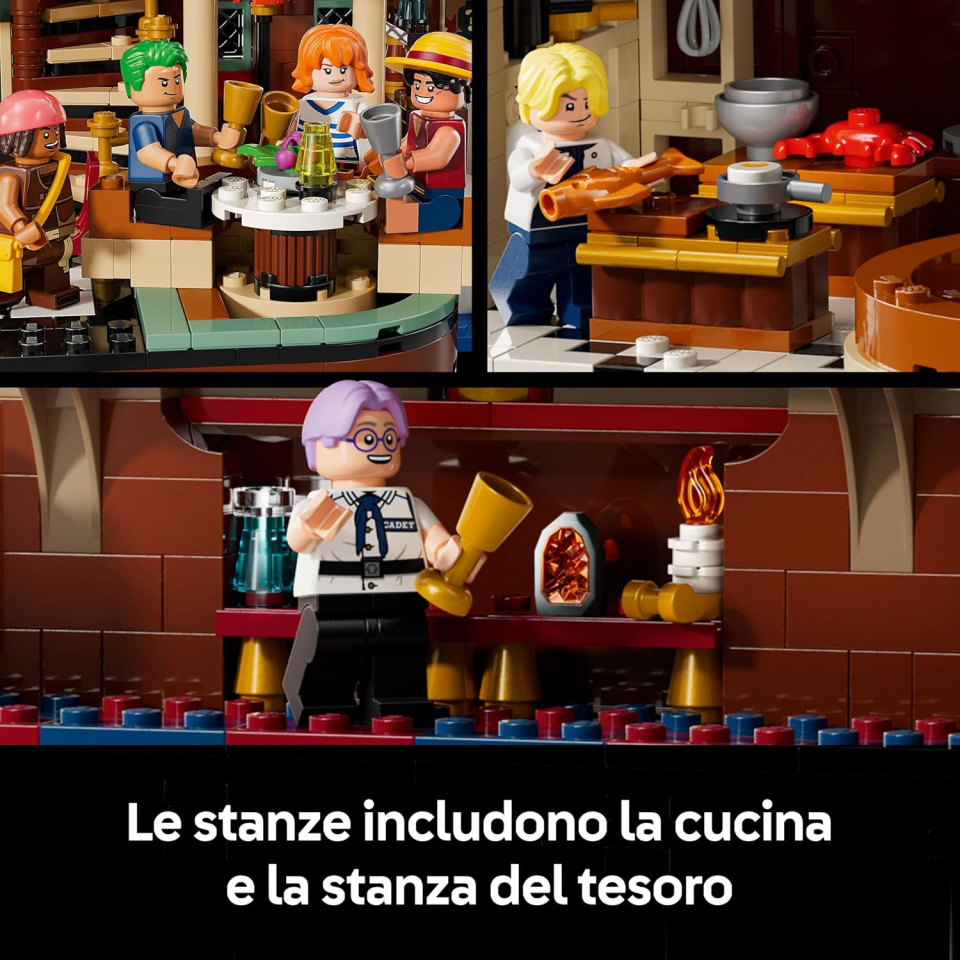 LEGO ONE PIECE Baratie Ristorante Galleggiante 75640 con 10 Minifigure