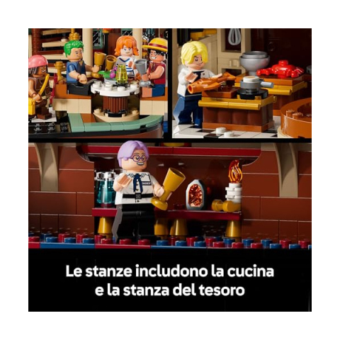 LEGO ONE PIECE Baratie Ristorante Galleggiante 75640 con 10 Minifigure