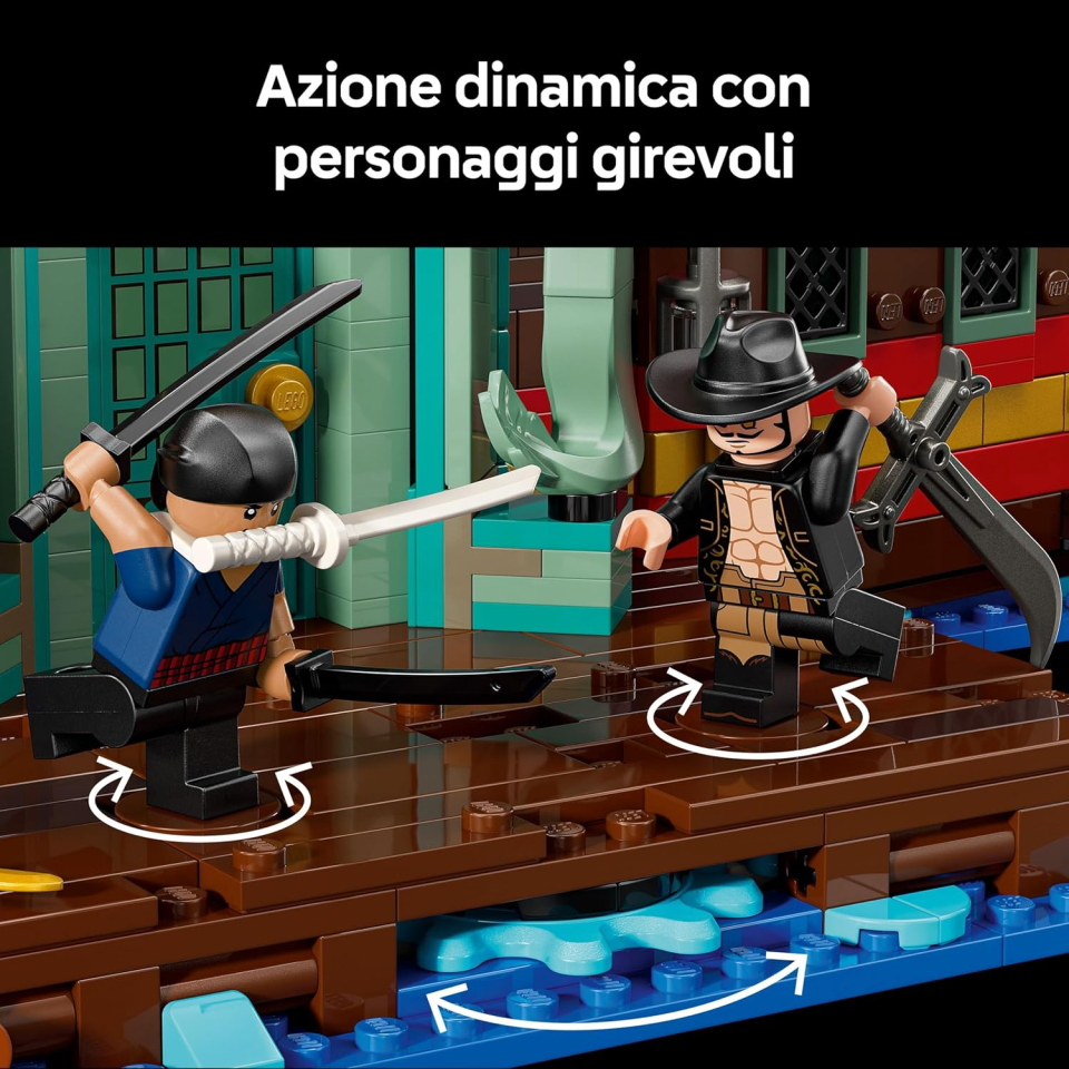 LEGO ONE PIECE Baratie Ristorante Galleggiante 75640 con 10 Minifigure