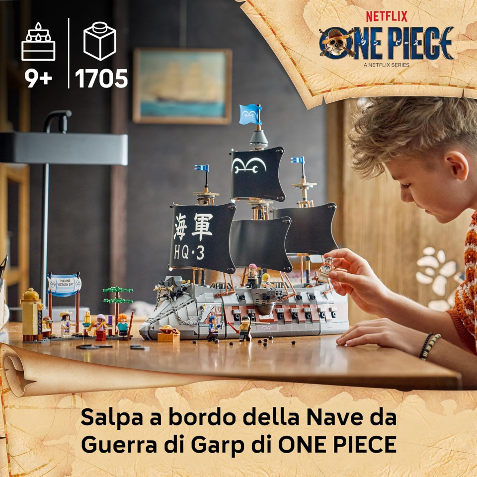 LEGO ONE PIECE Nave da Guerra di Garp