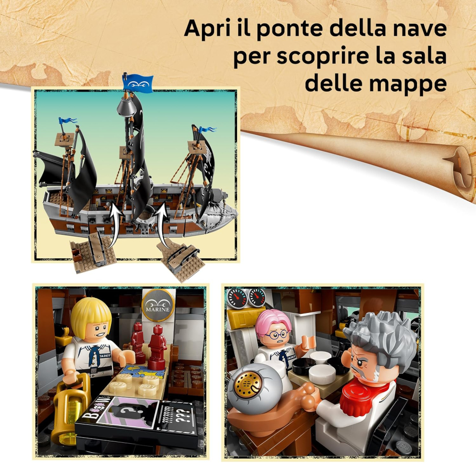 LEGO ONE PIECE Nave da Guerra di Garp
